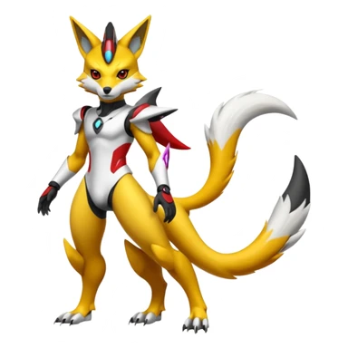 Modern Renamon (full body) sticker