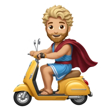 zeus god drive scooter sticker