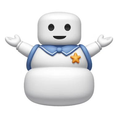 marshmallow guy sticker