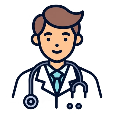 medical doctor with stethoscope sticker