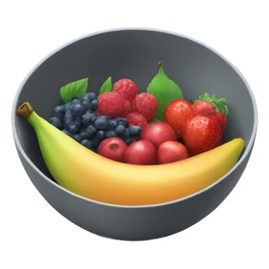 bowl of fruit sticker