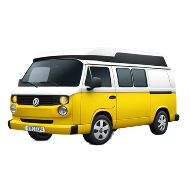 Yellow VW T5 sticker