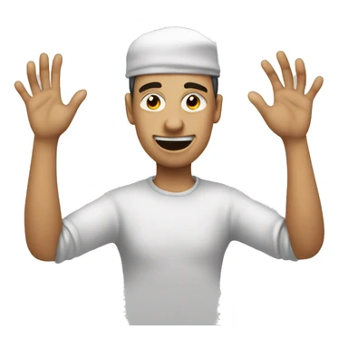 Emoji plotting a plan. Rubbing hands together  sticker