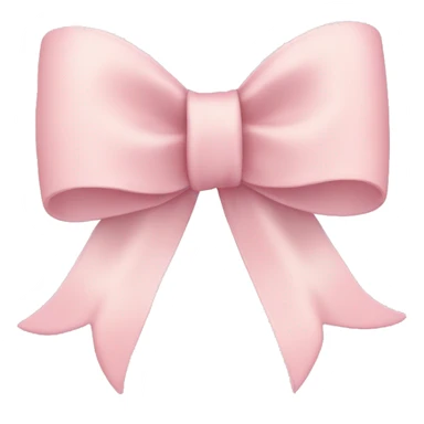 Light pastel Pink bow ribbon tied  sticker