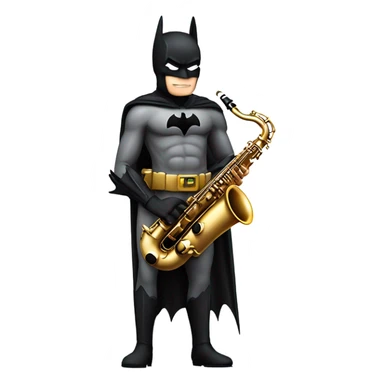Batman playing a saxophone  sticker