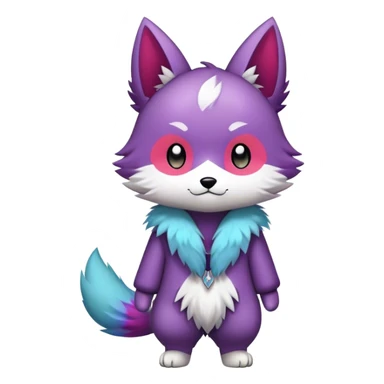  High quality Cute Cool Kawaii edgy Pretty Chibi Fur-Sona Colorful Fakemon Full Body  sticker