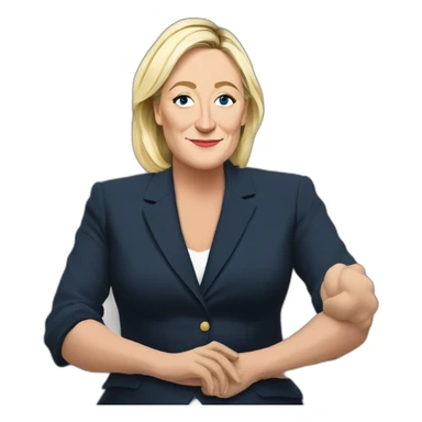 Marine Le Pen picasso sticker