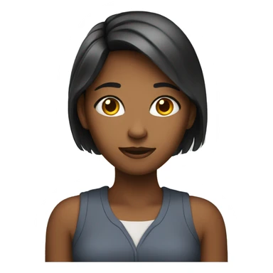 Girl in a iPhone call sticker