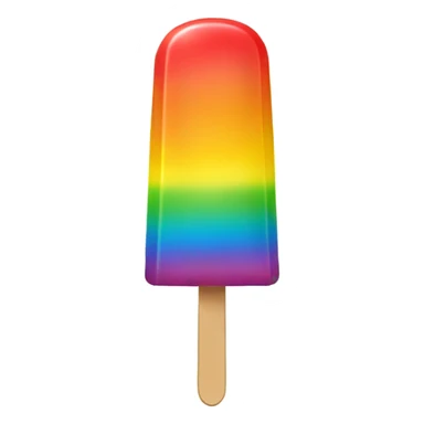Single Rainbow popsicle sticker