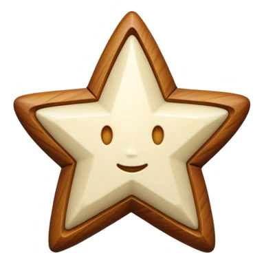 star carved from ivory sticker