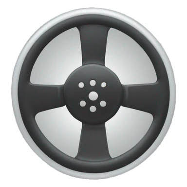 Create a picture showing a steering wheel turning 20 degree left  sticker