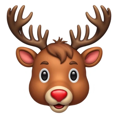 Christmas reindeer sticker