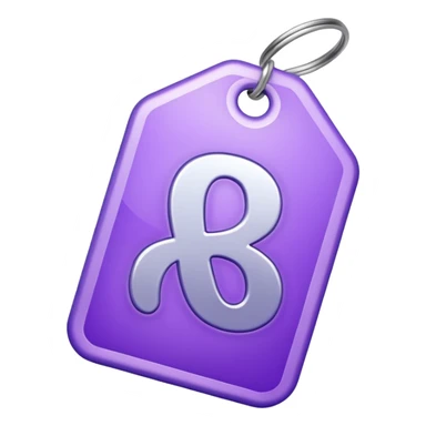 Discount tag with percent symbol ios light violet elements. sticker