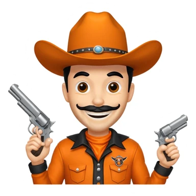 Oklahoma state pistol pete sticker