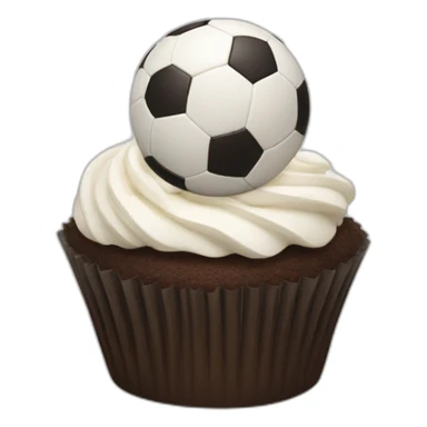 Happy soccer cupcake  sticker