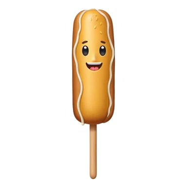 Black corndog sticker