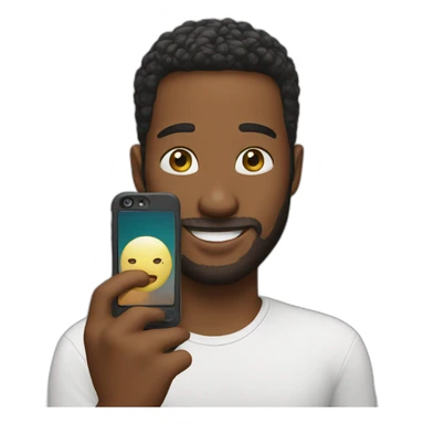 Selfie with iphone sticker