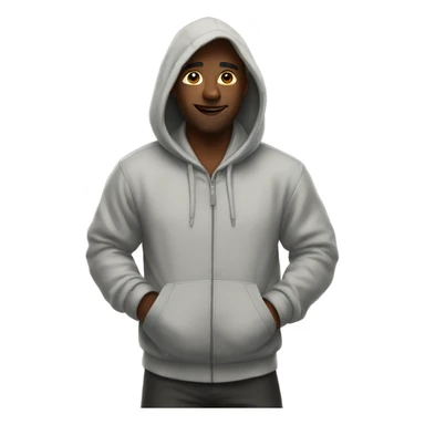 God wearing a hoodie sticker