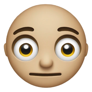 regular emoji with no mouth and eye twitch sticker