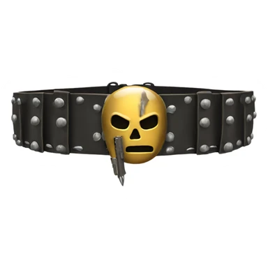 thrash bullet belt sticker