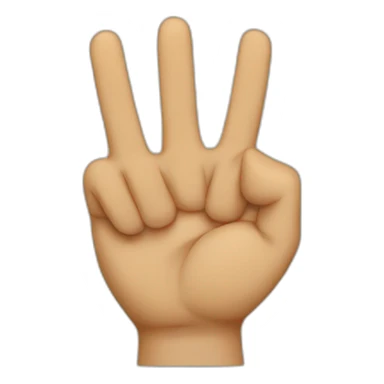 crossed fingers sticker