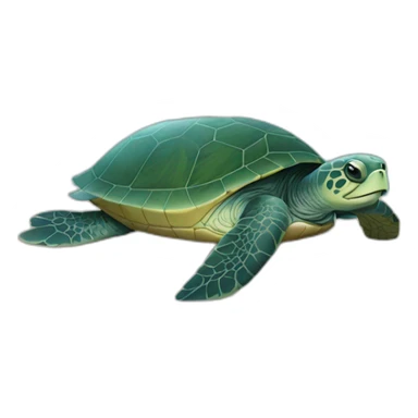 Tranquil turtle sticker