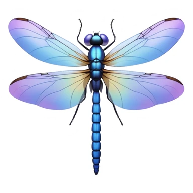 Periwinkle Dragonglfly emoji sticker