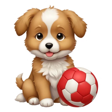puppy playing sticker