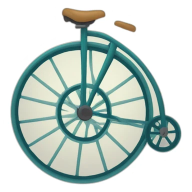 Velo à une roue sticker