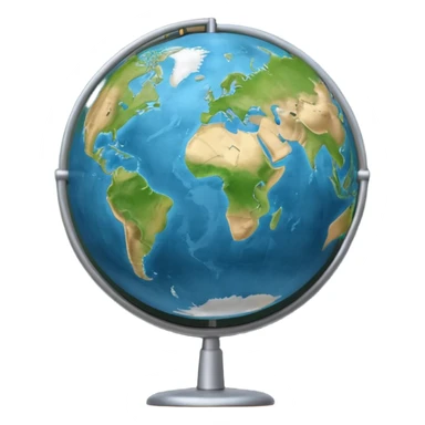 globe on a school chalkboard sticker