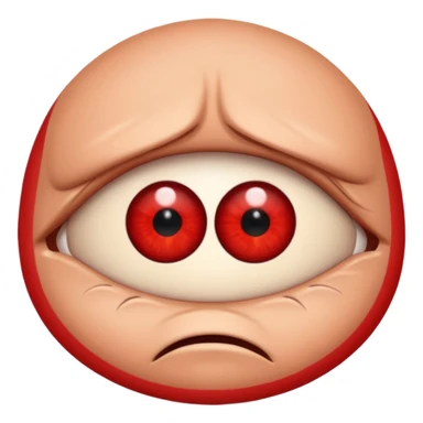 Angry Only single eye no body sticker