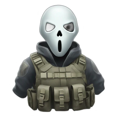 Ghost call of duty sticker