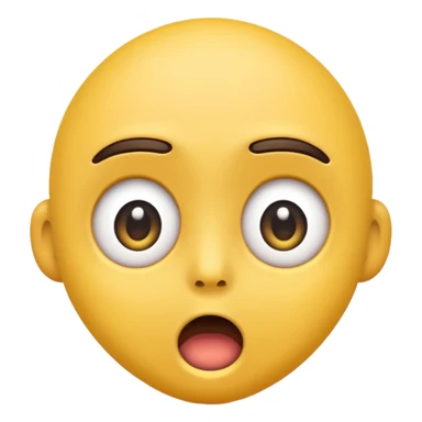 Twitch emoji depicting a surprised face with wide eyes and open mouth, representing shock or amazement sticker