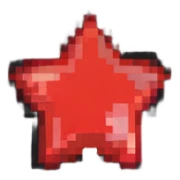 Communist red star symbol sticker