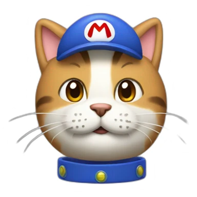 Cat mario sticker