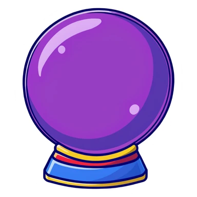 crystal ball sticker