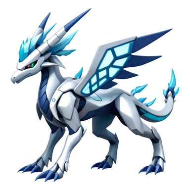 Futuristic Suicune-Dialga-Kyurem-Reshiram-Creature, (full body) sticker
