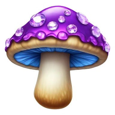 bejeweled mushroom sticker