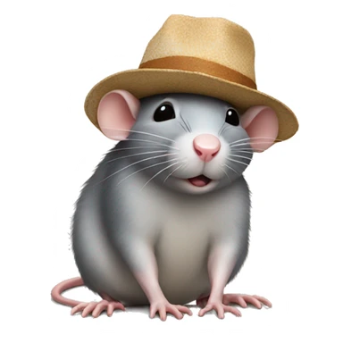 rat with a hat sticker