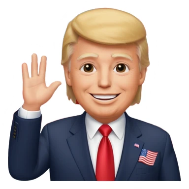 Donald Trump winning everything and America flag pimpin
  sticker