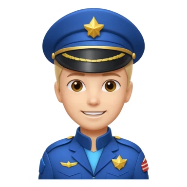 cute spaceship captain portrait, head and shoulders only, futuristic captain uniform collar, captain badge, confident smile, 3D cartoon, mobile game icon style, clean background, no text, no watermark
 sticker
