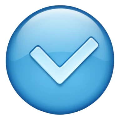 Verificación azul tiktok  sticker