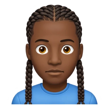 guy with cornrows sticker