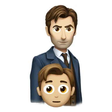David Tennant as the 10th doctor sticker