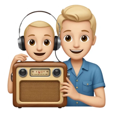 music lover radio speaker sticker