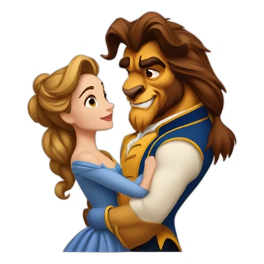 the beauty and the beast sticker
