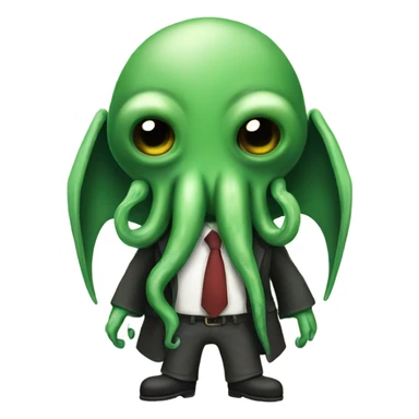 Cthulhu with pants sticker