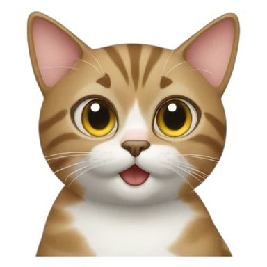 a cat taking a selfie sticker
