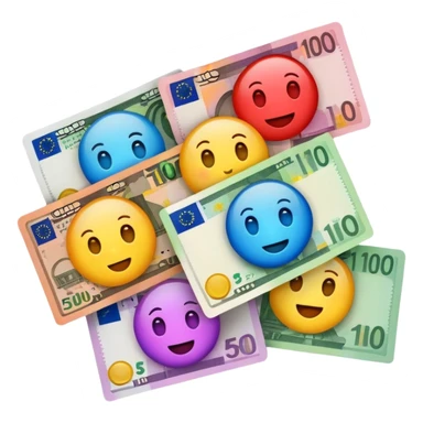 euro bills @emoji sticker