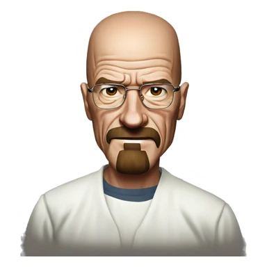 Walter white realistic selfie surprised  sticker